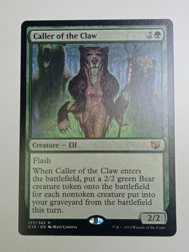 Carta Magic Caller Of The Claw [c15] Mtg Elf 1