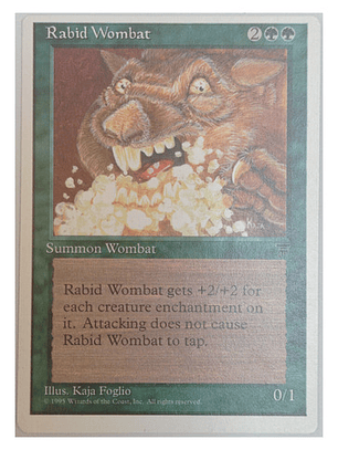 Carta Magic Rabid Wombat [chronicles] Mtg Creature