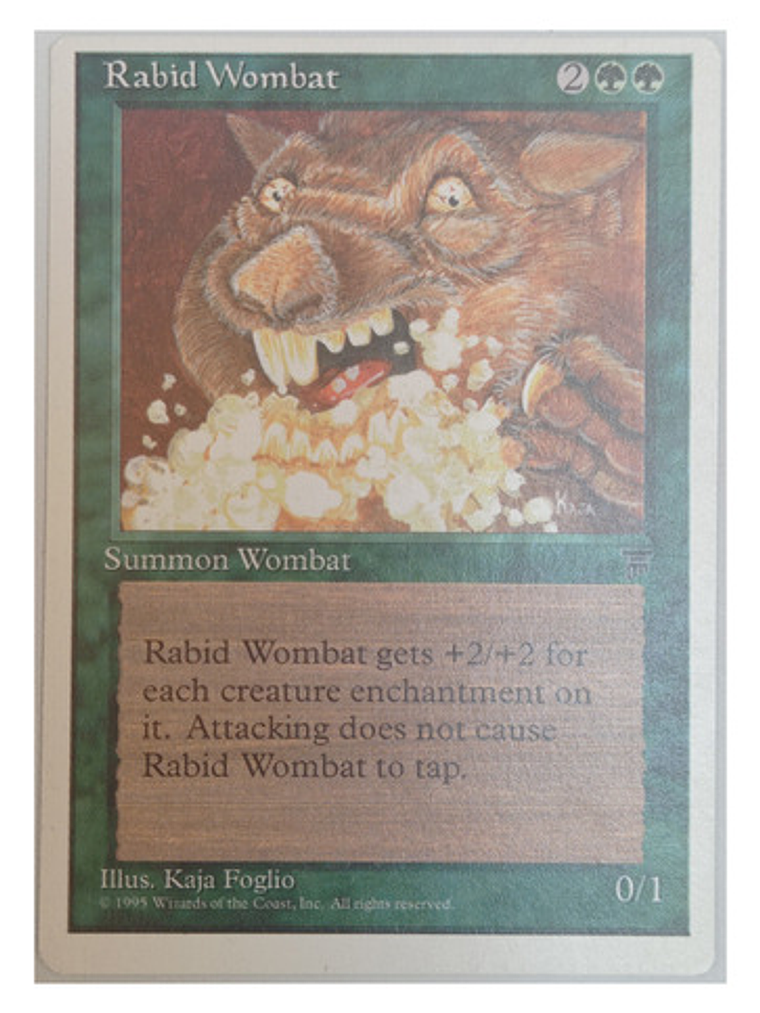 Carta Magic Rabid Wombat [chronicles] Mtg Creature 1