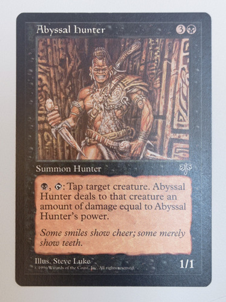 Carta Magic Abyssal Hunter [mirage] Mtg Creature 1
