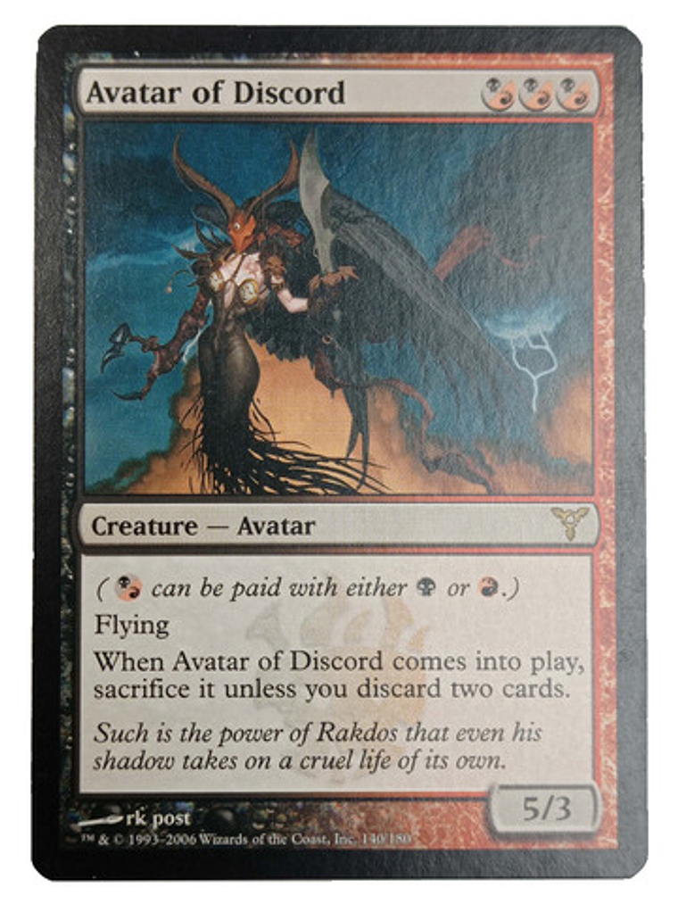 Carta Magic Avatar Of Discord [dissension] Mtg Avatar 1