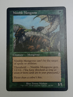 Carta Magic Nimble Mongoose [odyssey] Mtg Creature