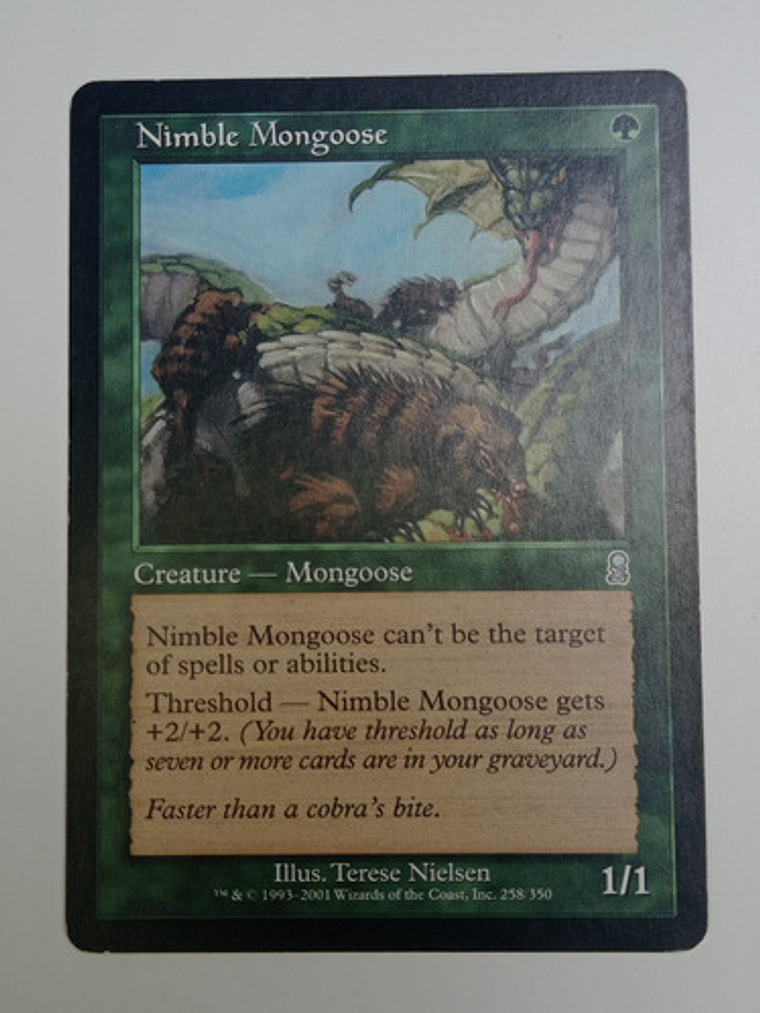 Carta Magic Nimble Mongoose [odyssey] Mtg Creature 1