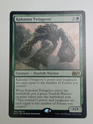 Carta Magic Kalonian Twingrove [m15] Mtg Treefolk