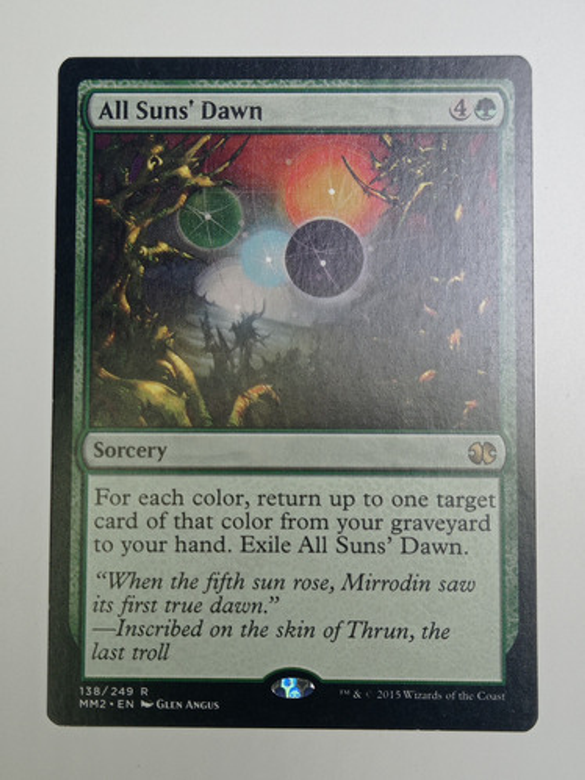 Carta Magic All Suns' Dawn [mm2] Mtg Sorcery 1