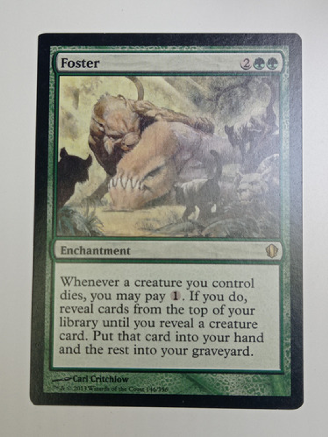 Carta Magic Foster [c13] Mtg Enchantment 1