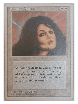 Carta Magic Reverse Damage [4ed] Mtg Instant