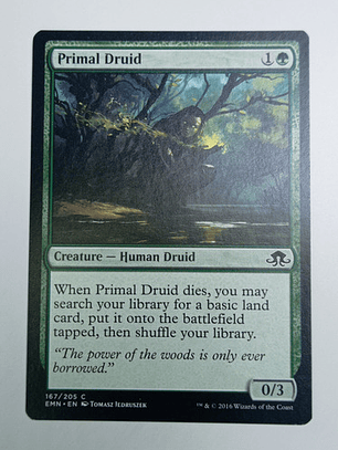 Carta Magic Primal Druid [eldritch] Mtg Human