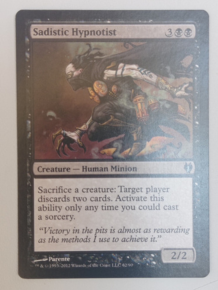 Carta Magic Sadistic Hypnotist [izzet Golgari] Mtg Human 1