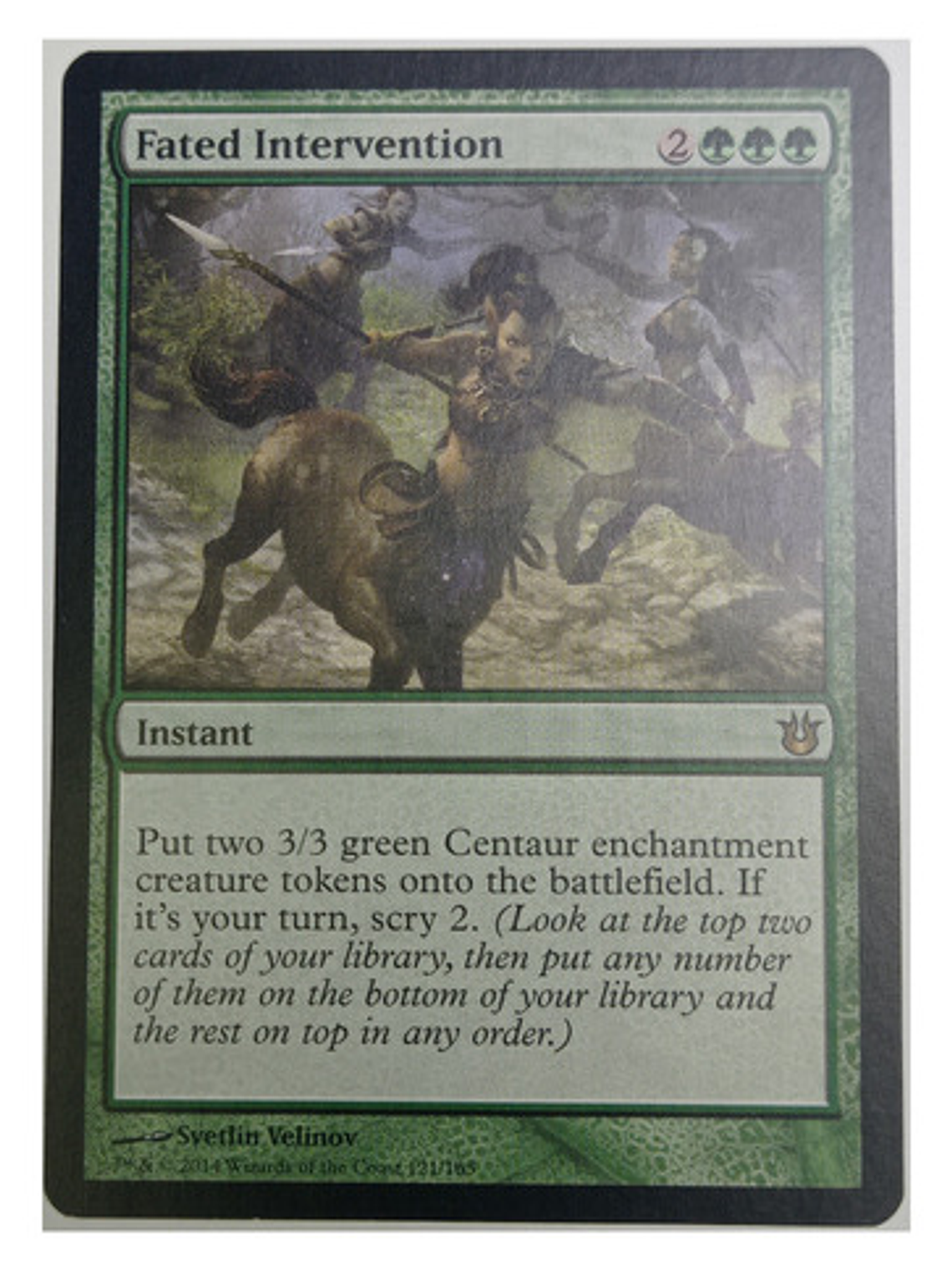 Carta Magic Fated Intervention [born Of Gods] Mtg Instant 1
