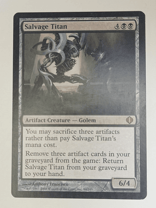 Carta Magic Salvage Titan [shards Of Alara] Mtg Golem