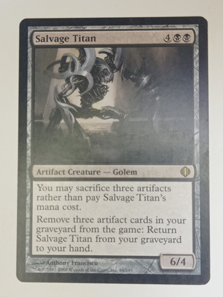 Carta Magic Salvage Titan [shards Of Alara] Mtg Golem 1