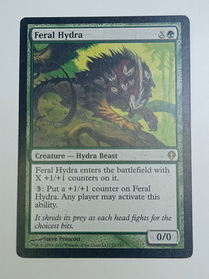 Carta Magic Feral Hydra [archenemy] Mtg Beast