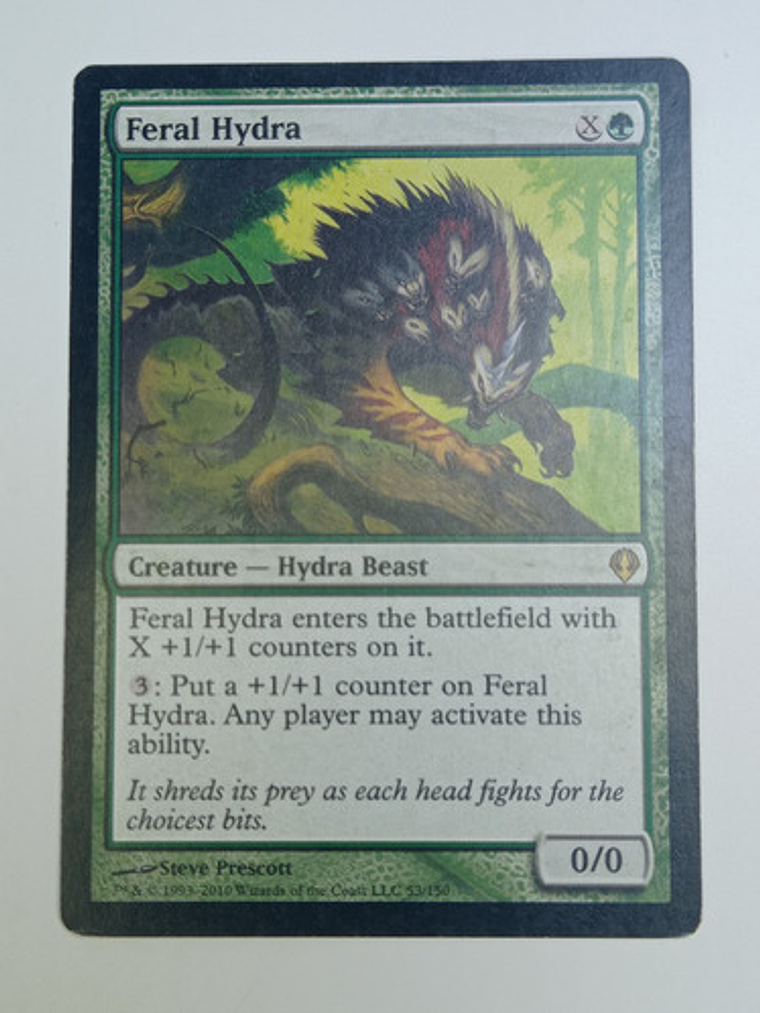 Carta Magic Feral Hydra [archenemy] Mtg Beast 1