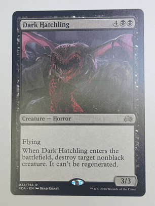 Carta Magic Dark Hatchling [planechase] Mtg Horror