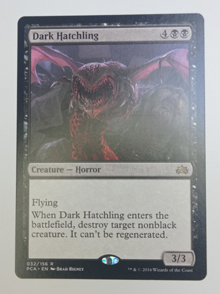 Carta Magic Dark Hatchling [planechase] Mtg Horror 1