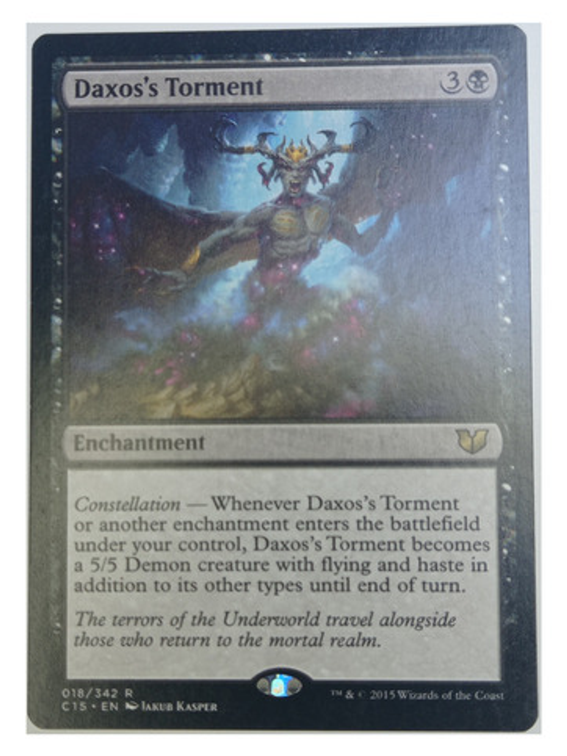 Carta Magic Daxos's Torment [c15] Mtg Enchantment 1