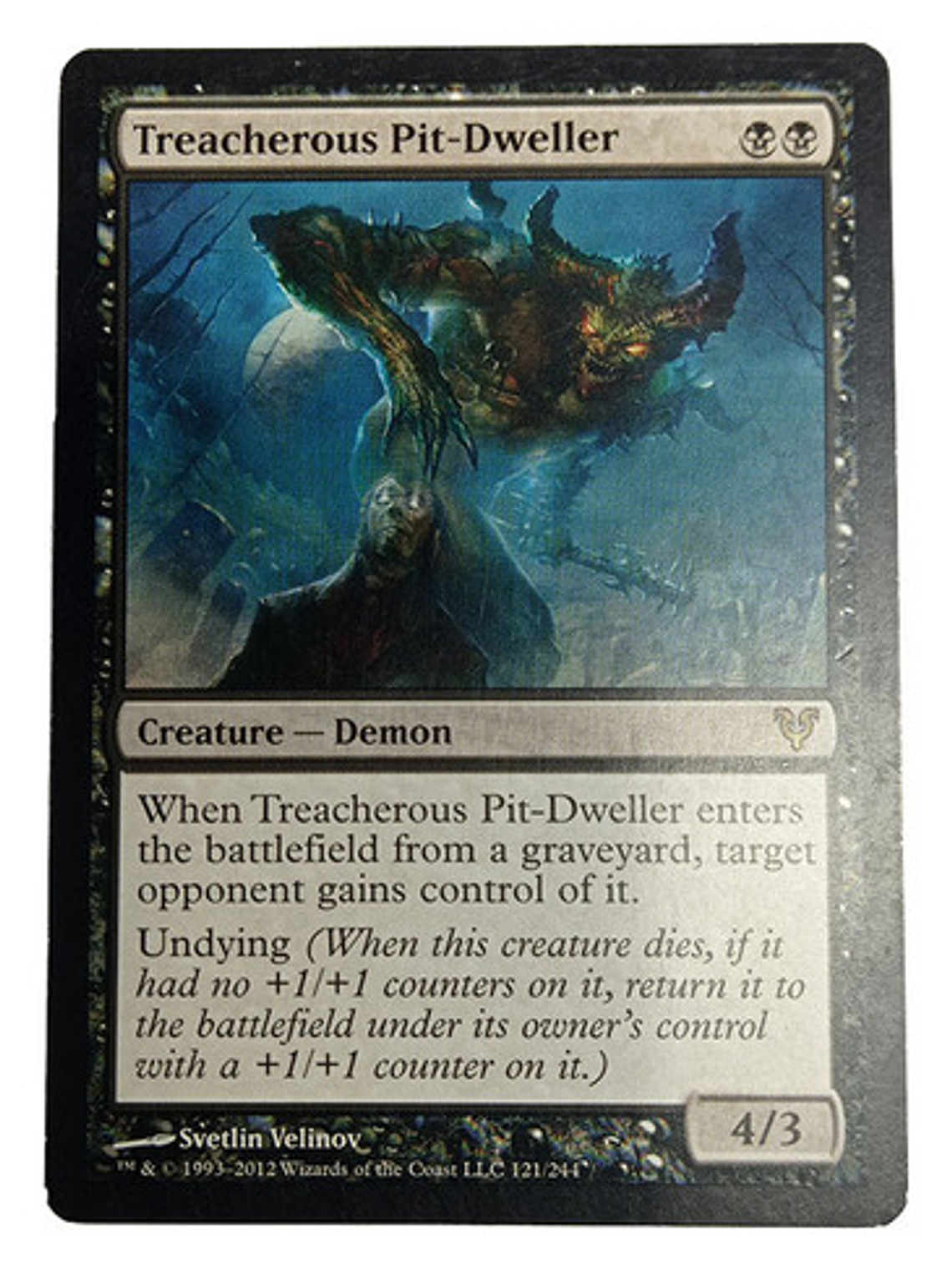 Carta Magic Treacherous Pit-dweller [avacyn] Mtg Demon 1