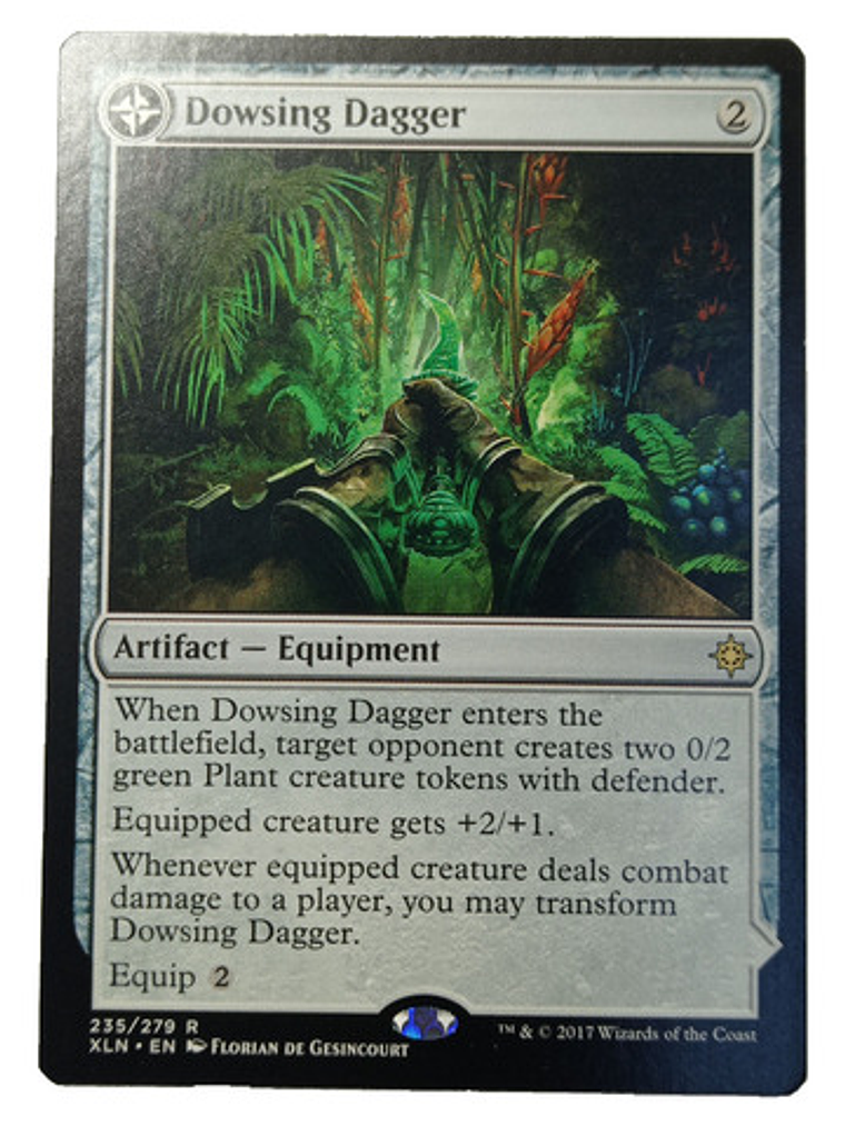 Carta Magic Dowsing Dagger [ixalan] Mtg Artifact X Land 1
