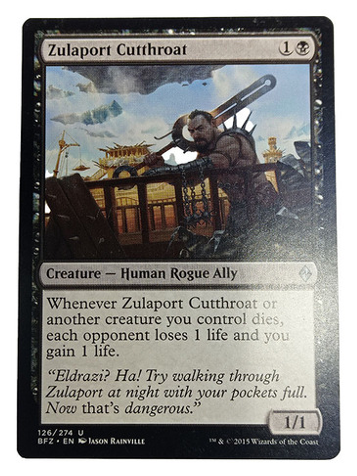 Carta Magic Zulaport Cutthroat [zendikar] Mtg Human Rogue 1
