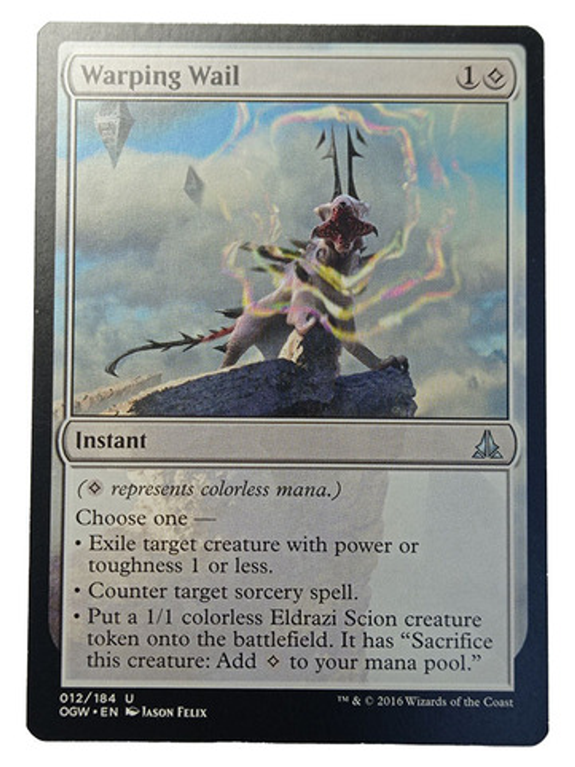 Carta Magic Warping Wail [oath Gatewatch] Mtg Instant 1
