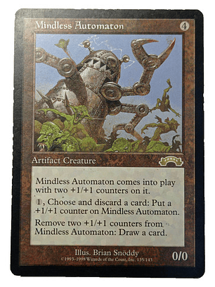 Carta Magic Mindless Automaton [exodus] Mtg Artifact