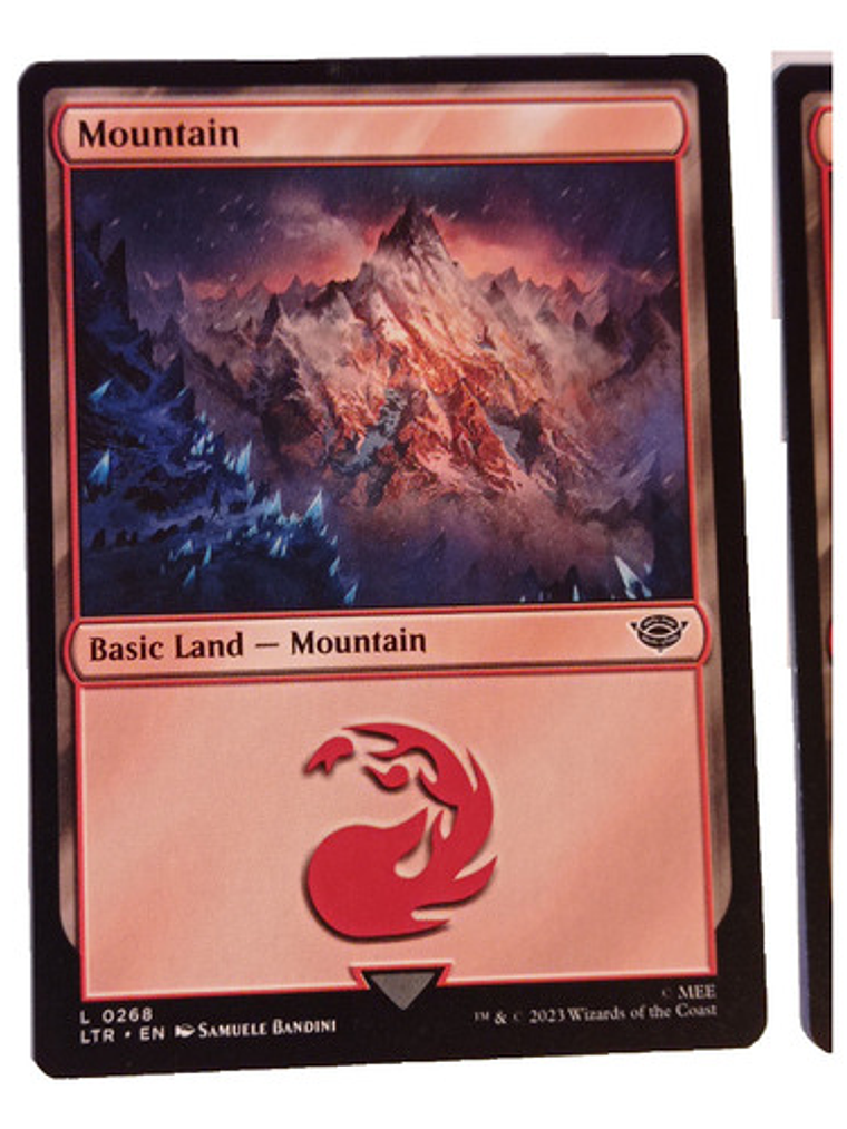 2 Cartas Magic Lord Of The Rings Mountain Lands Mtg Lotr 2