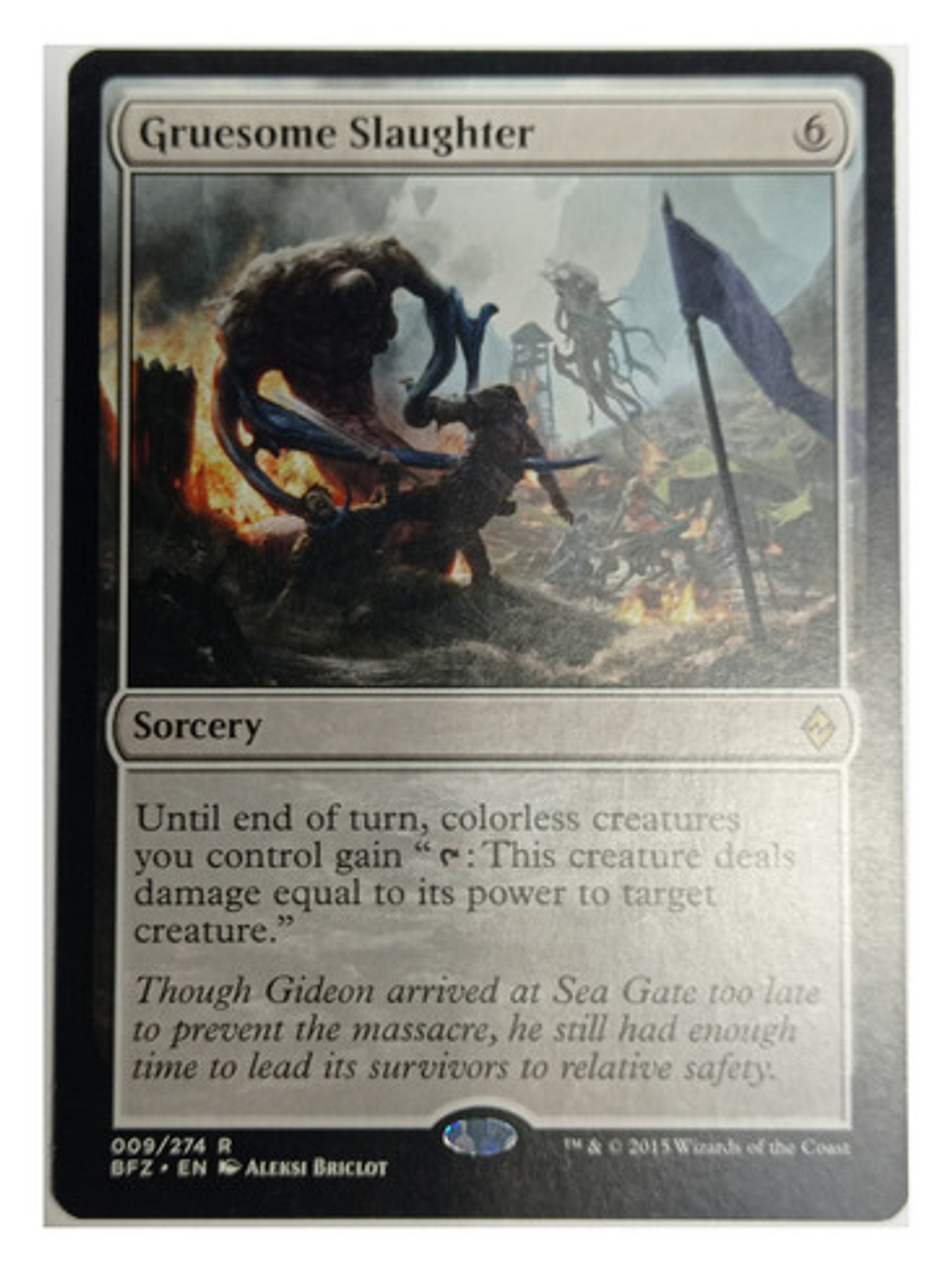 Carta Magic Gruesome Slaughter [zendikar] Mtg Sorcery 1