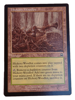 Carta Magic Hickory Woodlot [mercadian] Mtg Land