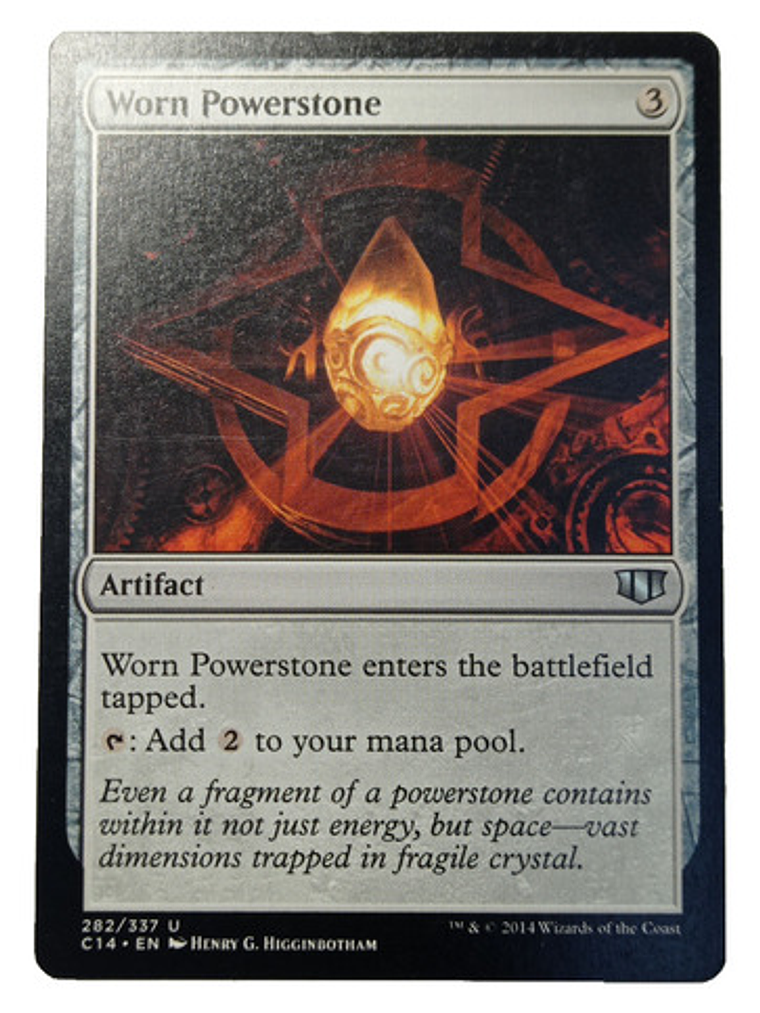 Carta Magic Worn Powerstone [c14] Mtg Artifact 1