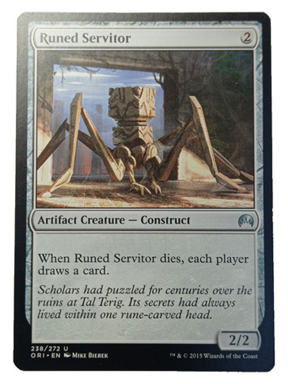 Carta Magic Runed Servitor [origins] Mtg Artifact 1