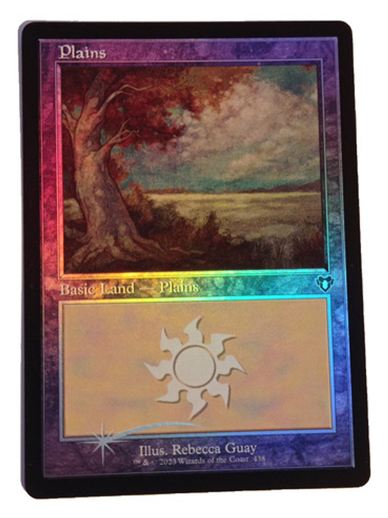 Carta Magic Commander Masters Plains Land (foil) Mtg 1