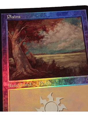 Carta Magic Commander Masters Plains Land (foil) Mtg