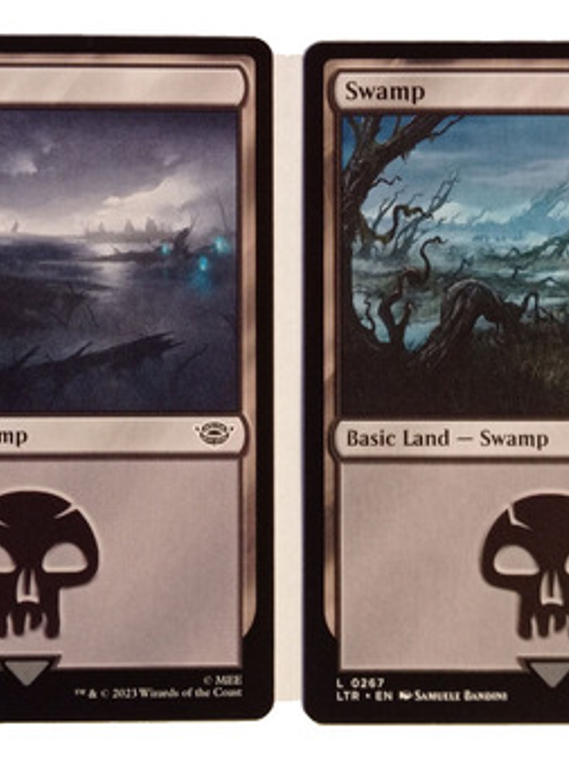 2 Cartas Magic Lord Of The Rings Swamp Land Mtg Lotr 1