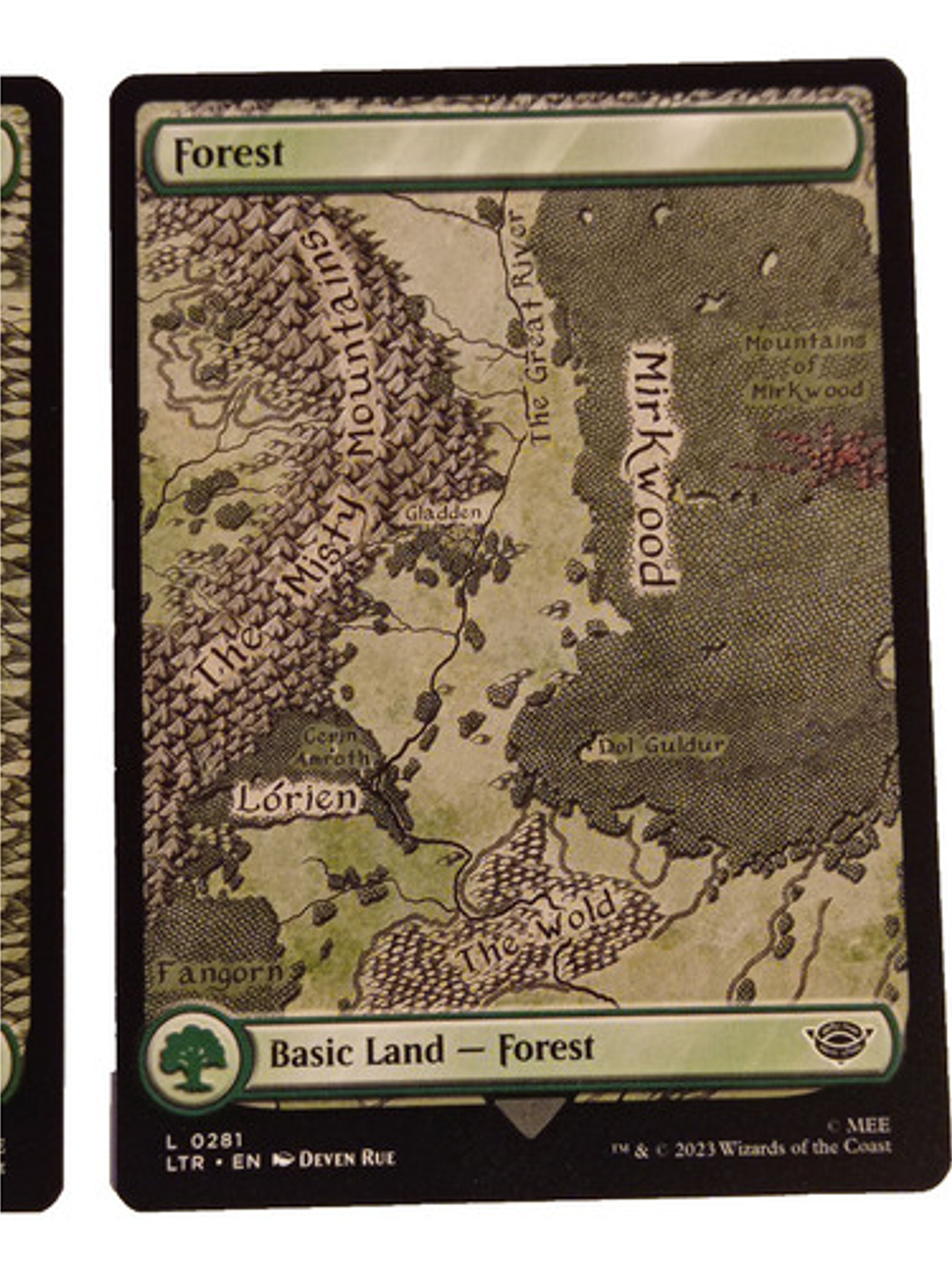 2 Cartas Magic Lord Of The Rings Forest Lands Mtg Lotr 3