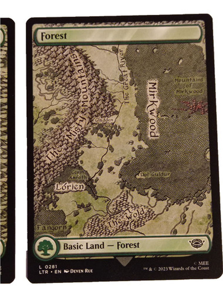 2 Cartas Magic Lord Of The Rings Forest Lands Mtg Lotr 3