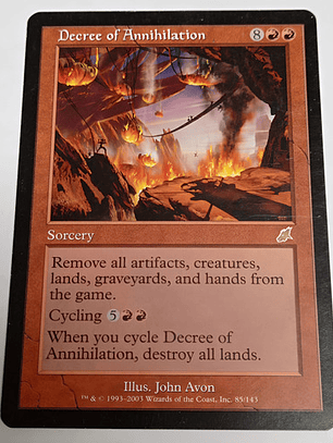 Carta Magic Decree Of Annihilation [scourge] Mtg Sorcery Dec