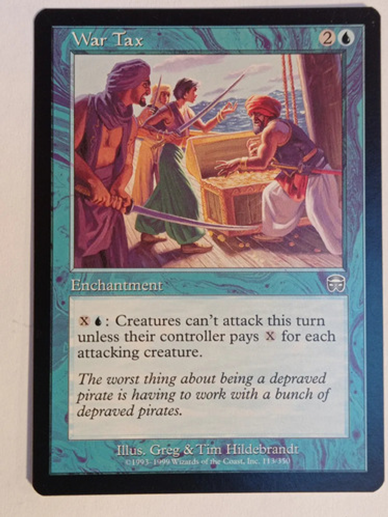 Carta Magic War Tax [mercadian Masques] Mtg Enchantment War  1