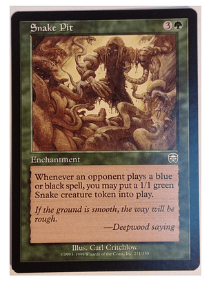 Carta Magic Snake Pit [mercadian Masques] Mtg Enchantment Sn