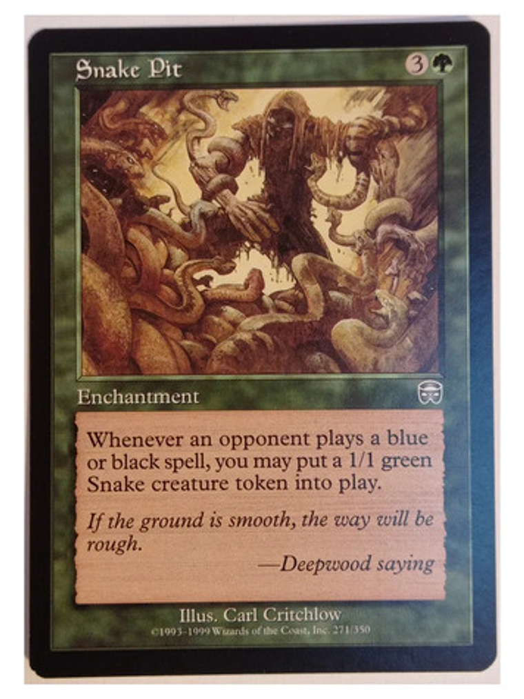 Carta Magic Snake Pit [mercadian Masques] Mtg Enchantment Sn 1