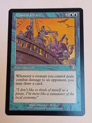 Carta Magic Coastal Piracy [mercadian Masques] Mtg Enchant C