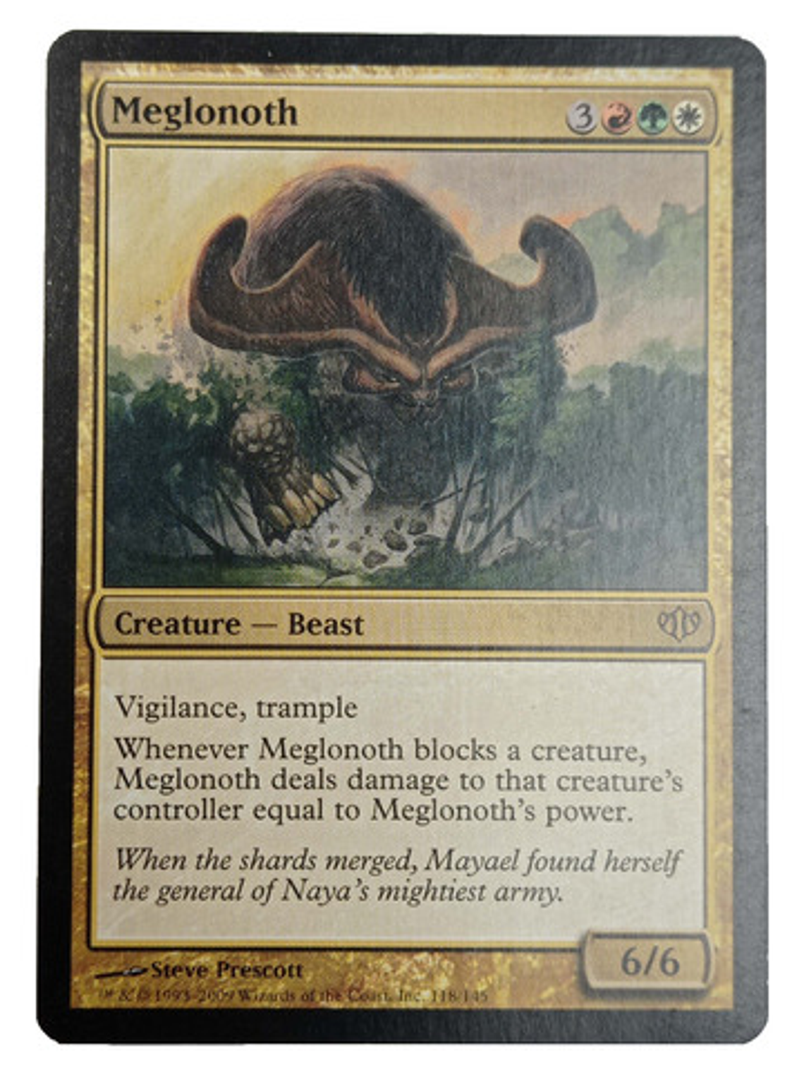 Carta Magic Meglonoth [conflux] Mtg Beast 1