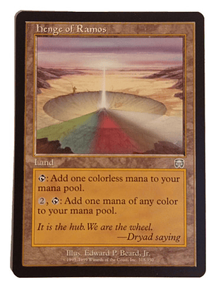 Carta Magic Henge Of Ramos [mercadian] Mtg Land Henge Of Ram