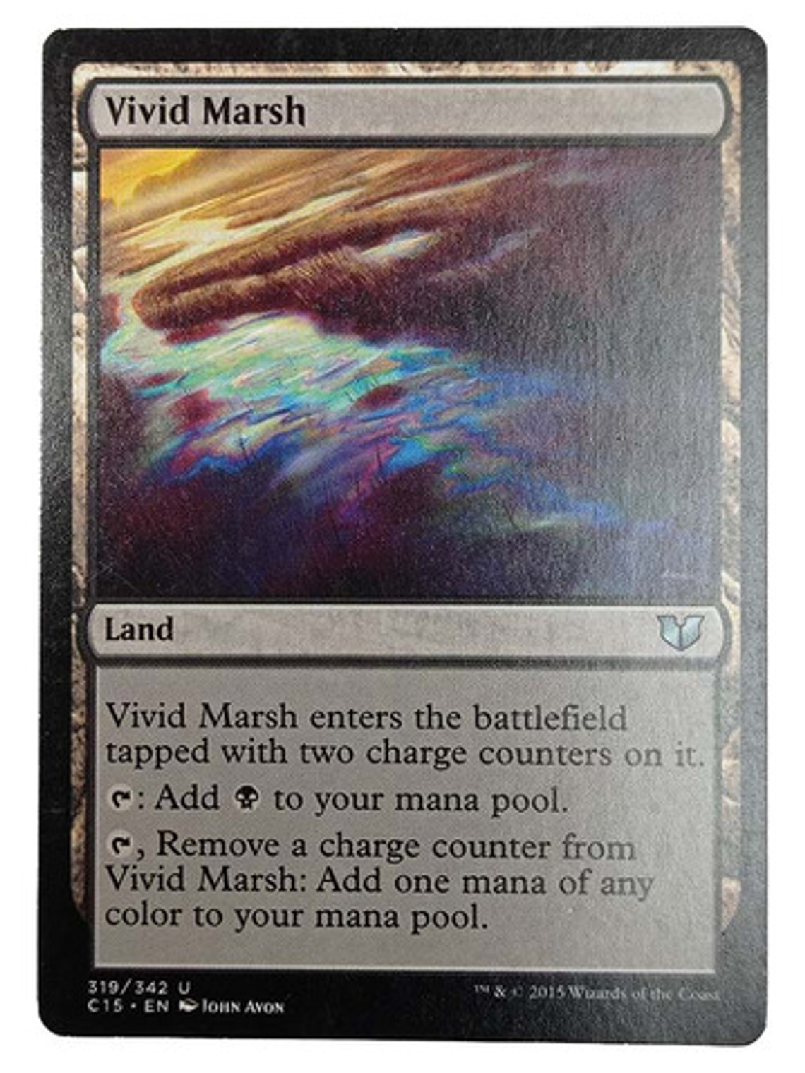 Carta Magic Vivid Marsh [c15] Mtg Land 1