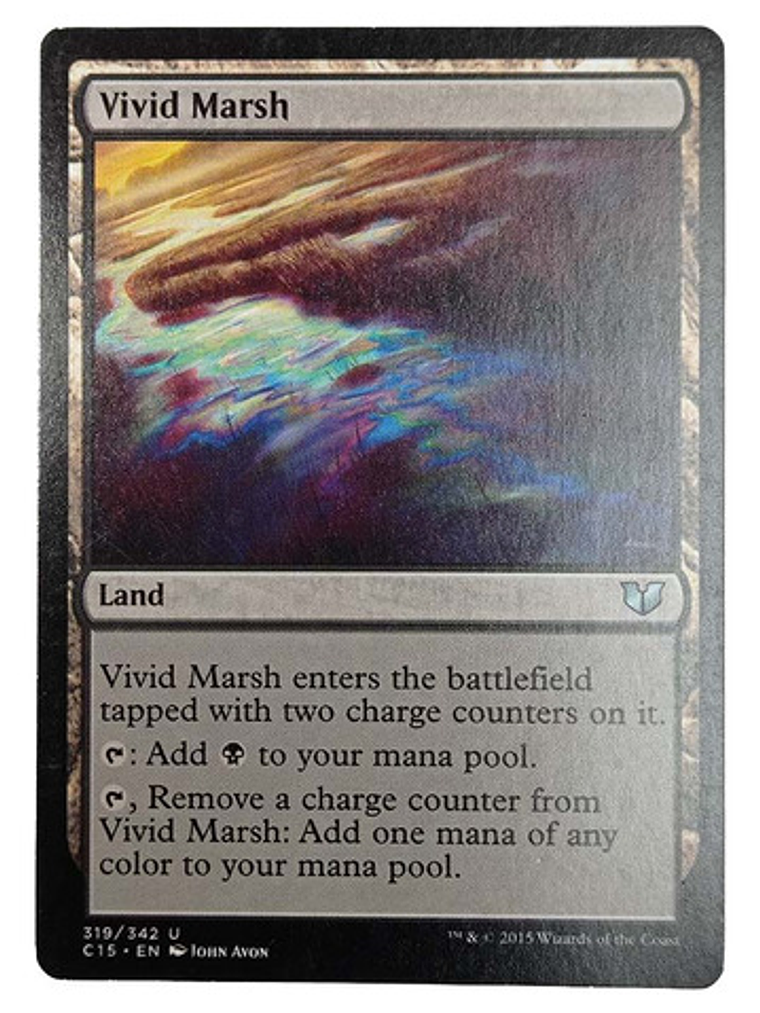 Carta Magic Vivid Marsh [c15] Mtg Land 1