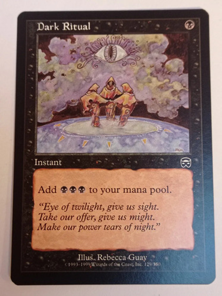 Carta Magic Dark Ritual [mercadian Masques] Mtg Instant Dark 1
