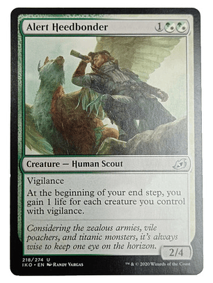 Carta Magic Alert Heedbonder [ikoria] Mtg Scout Alert Heedbo