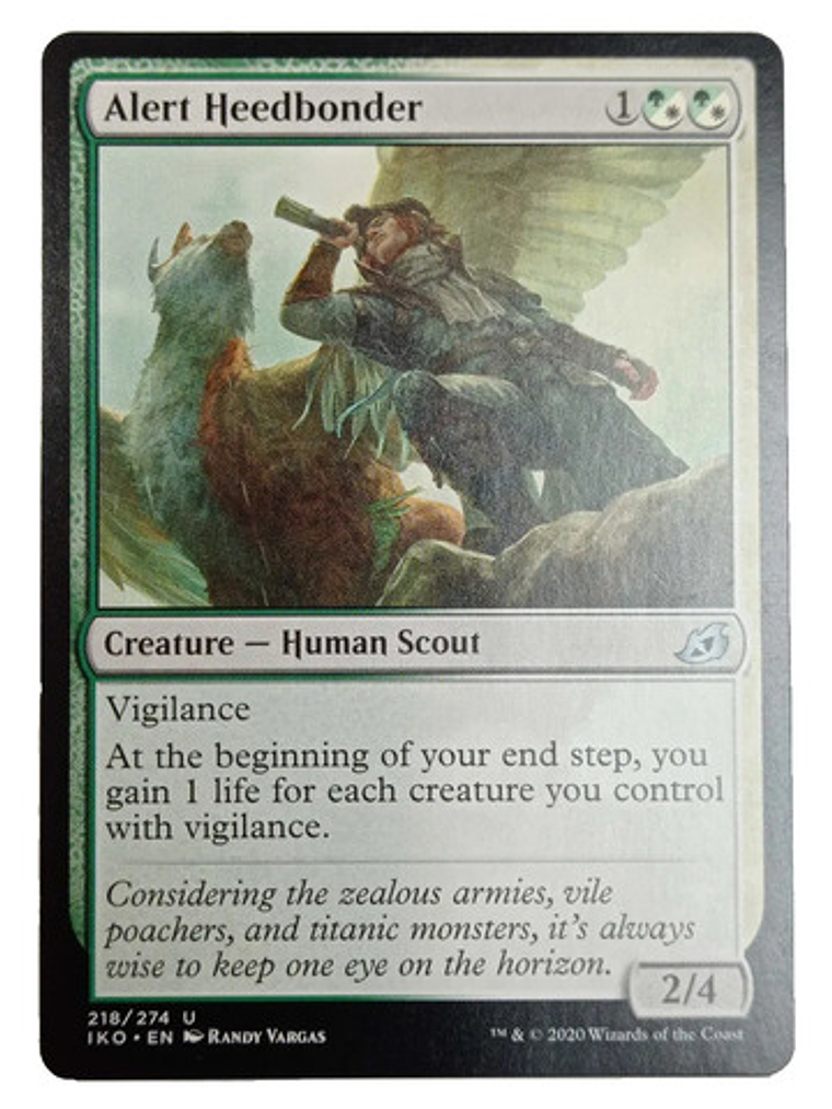 Carta Magic Alert Heedbonder [ikoria] Mtg Scout Alert Heedbo 1