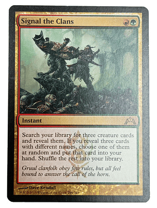 Carta Magic Signal The Clans [gatecrash] Mtg Instant