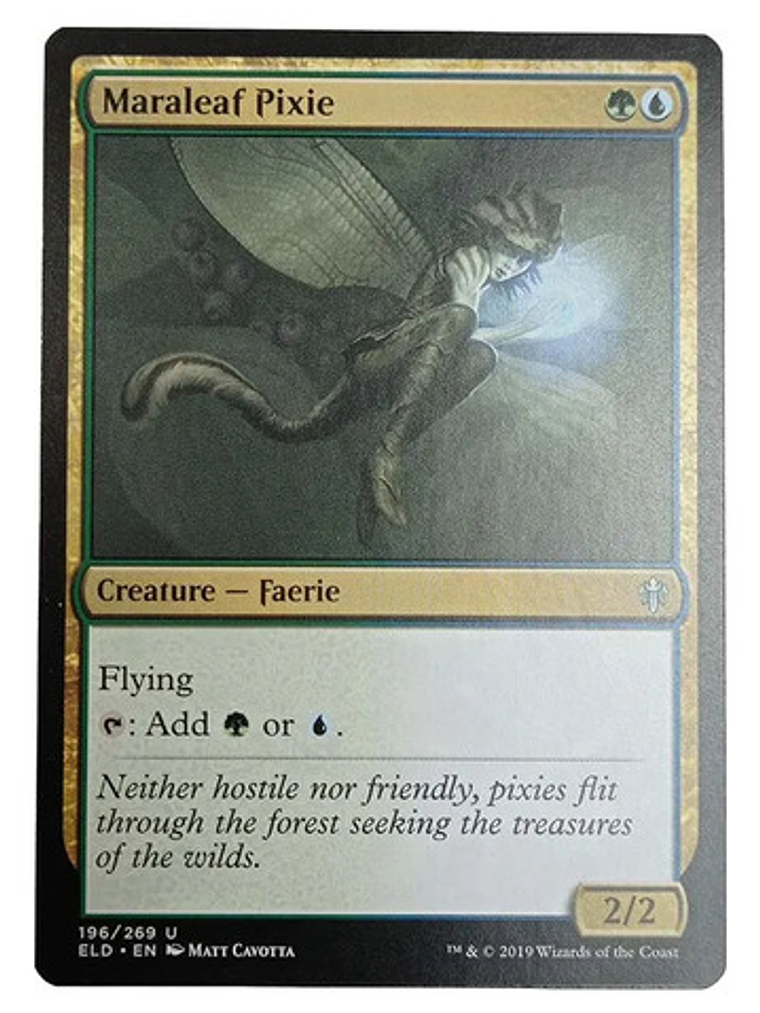 Carta Magic Maraleaf Pixie [eldraine] Mtg Faerie Maraleaf Pi 1